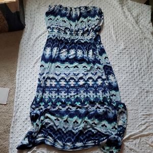 Strapless long dress